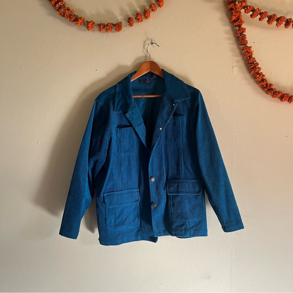 Jane Ashley Blue Lightweight Shirt Jacket Relaxed Fit